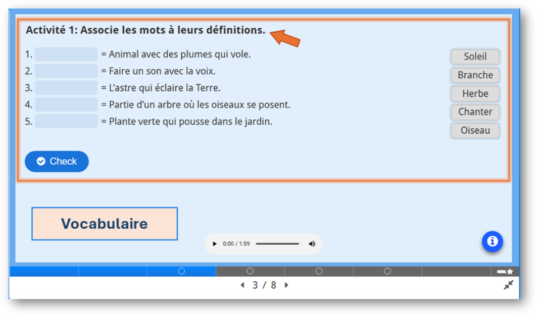 Vocabulaire